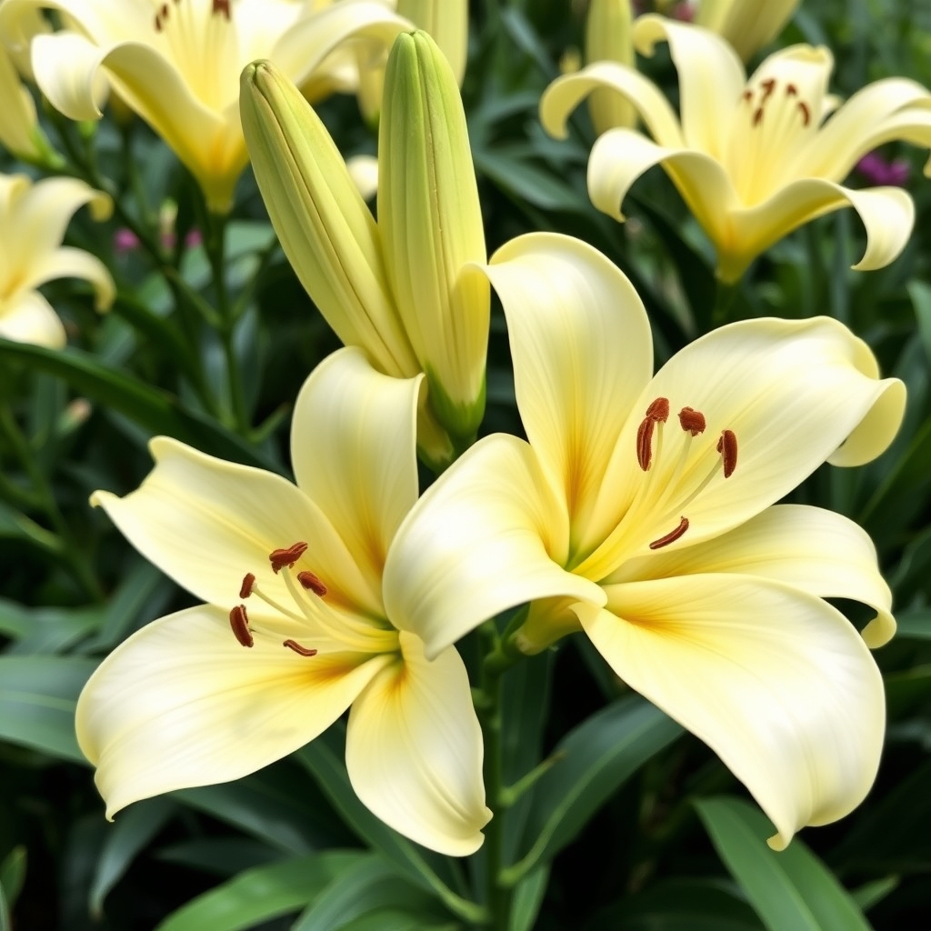 Lilium oriental ‘Yellow Space’