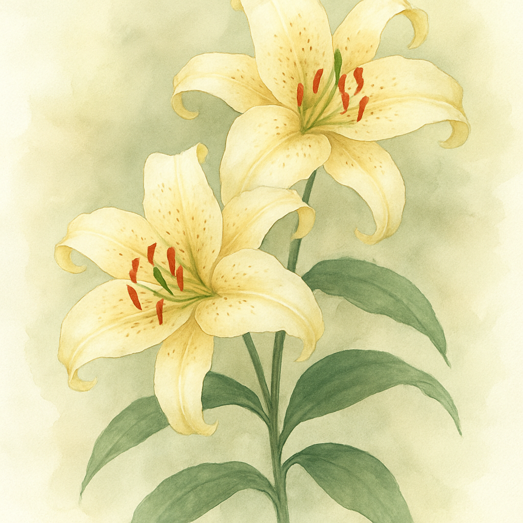 Lilium oriental ‘Yellow Space’