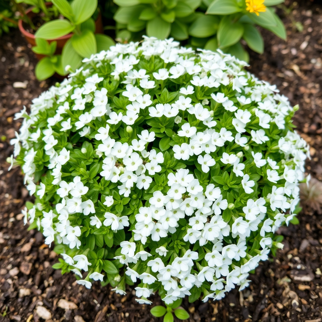 Lobelia Compact White Bedding Plants