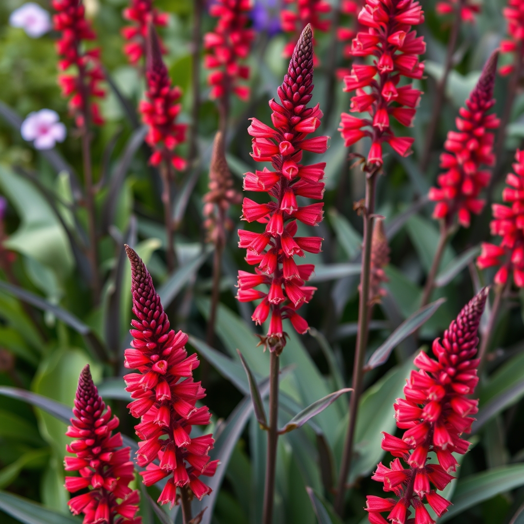 Lobelia 'Starship Scarlet Bronze Leaf'