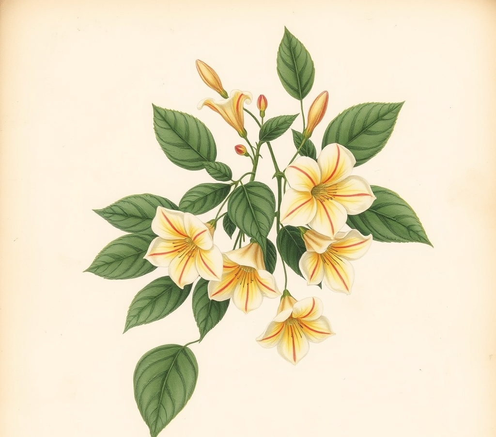 Lonicera periclymenum 'Rhubarb and Custard' Climber