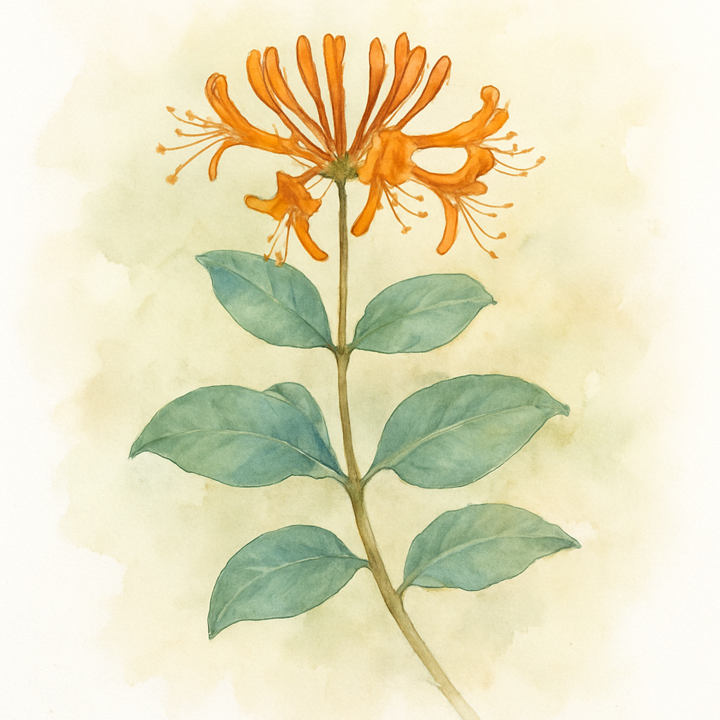Lonicera × tellmanniana