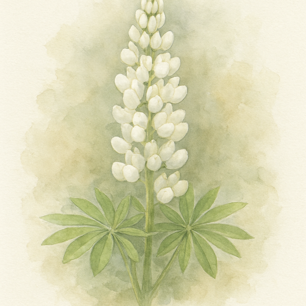 Lupinus Gallery White