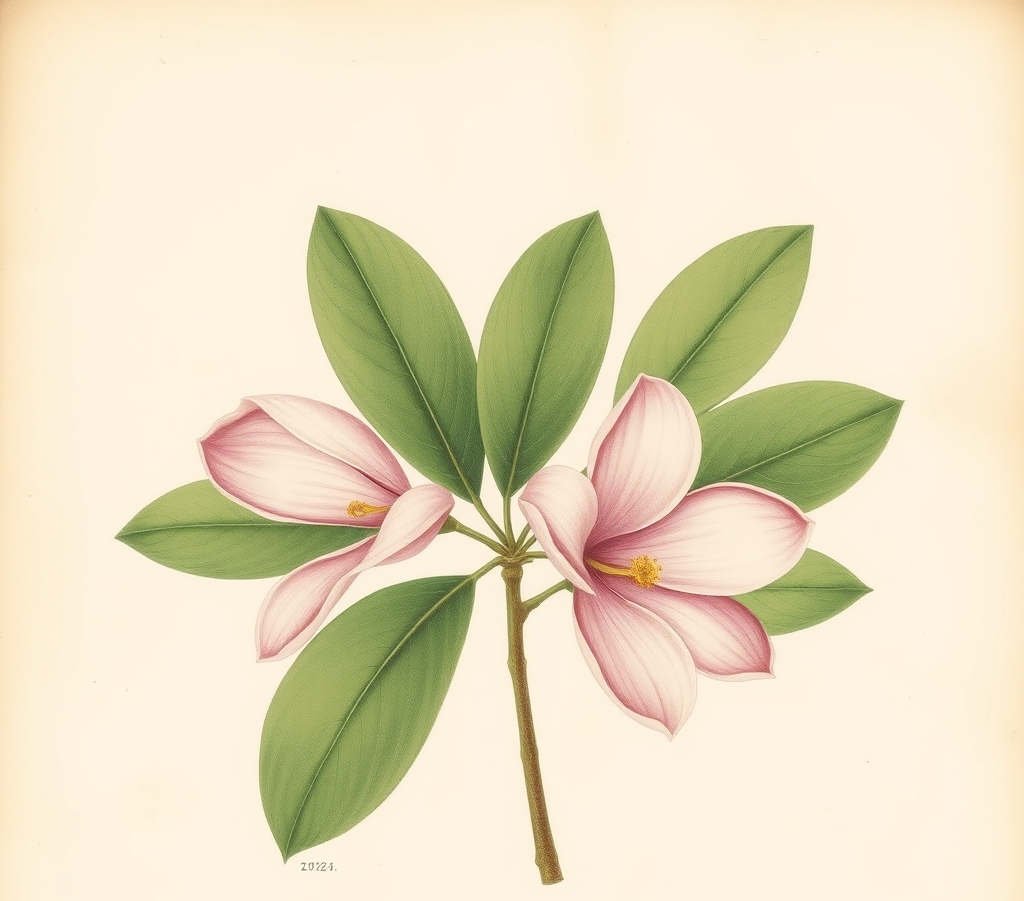 Artificial Magnolia Tree Pink