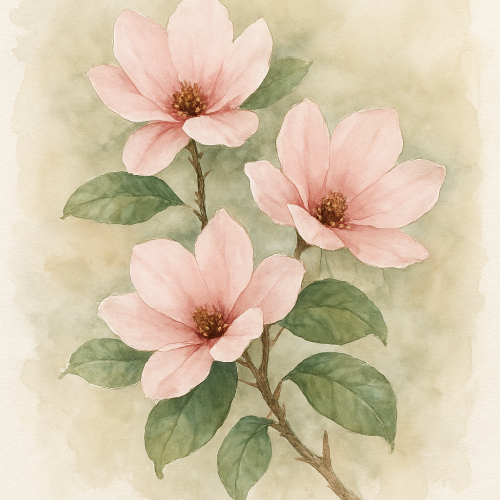Artificial Magnolia Tree Pink