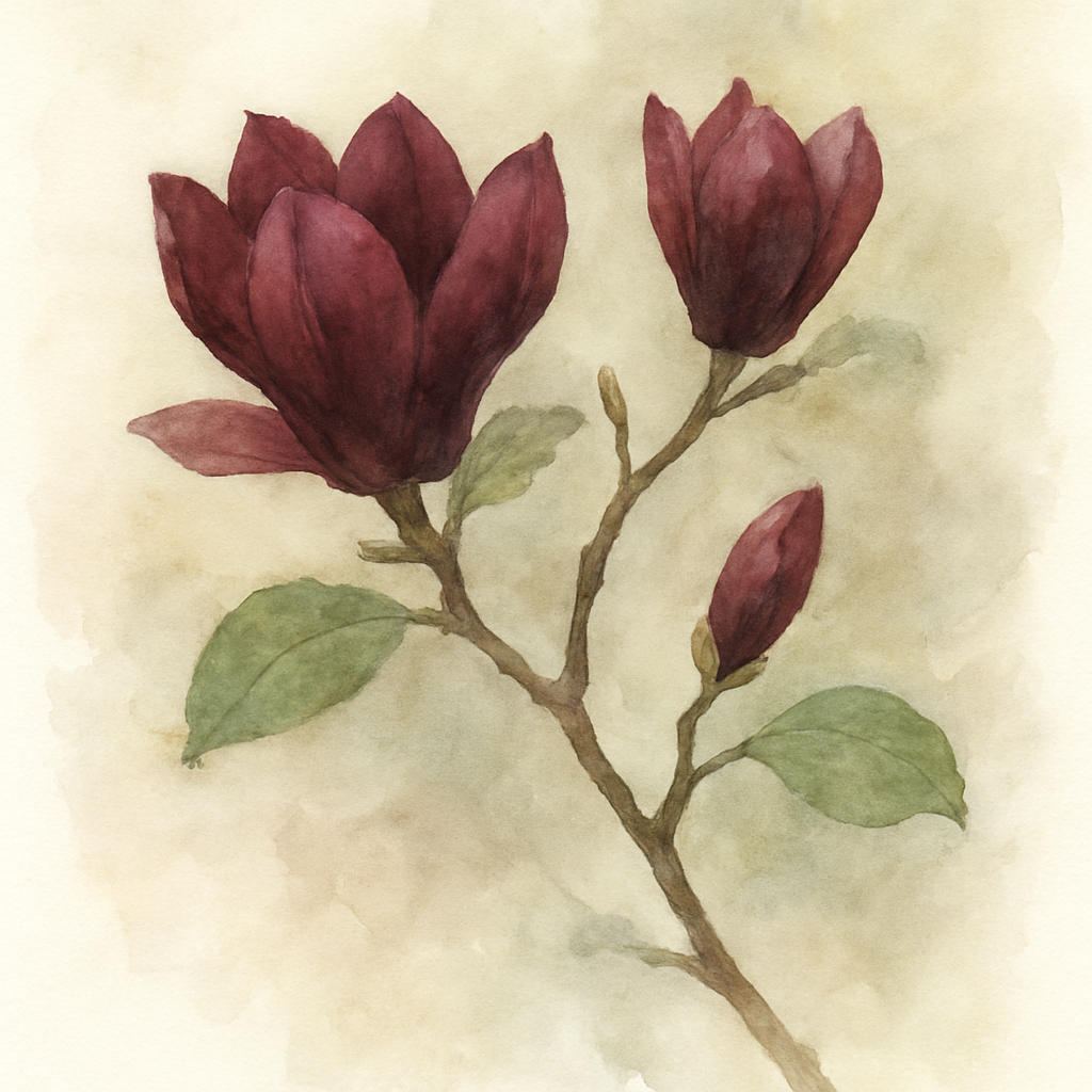Magnolia Black Tulip