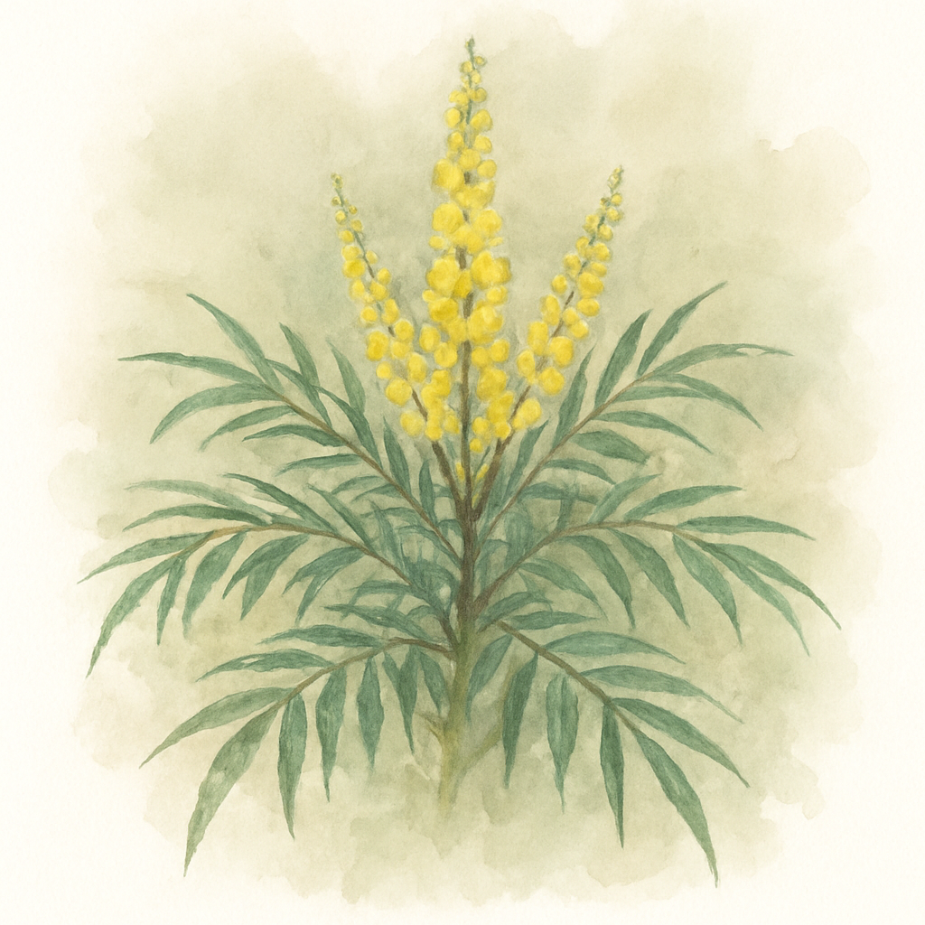 Mahonia eurybracteata subsp. ganpinensis ‘Soft Caress’