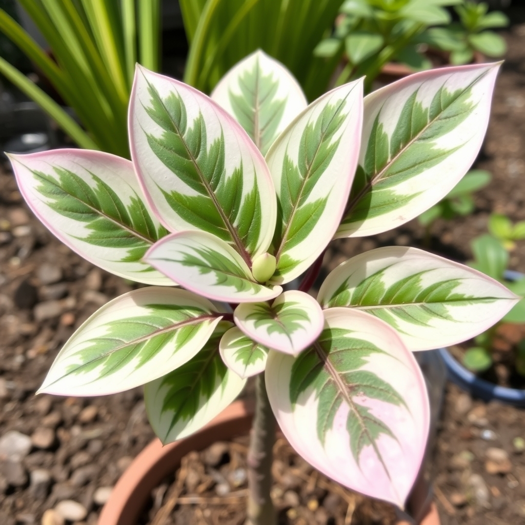 Mini Rubber Plant 'Tineke' | Mini Ficus Elastica 'Tineke' Terrarium Plant