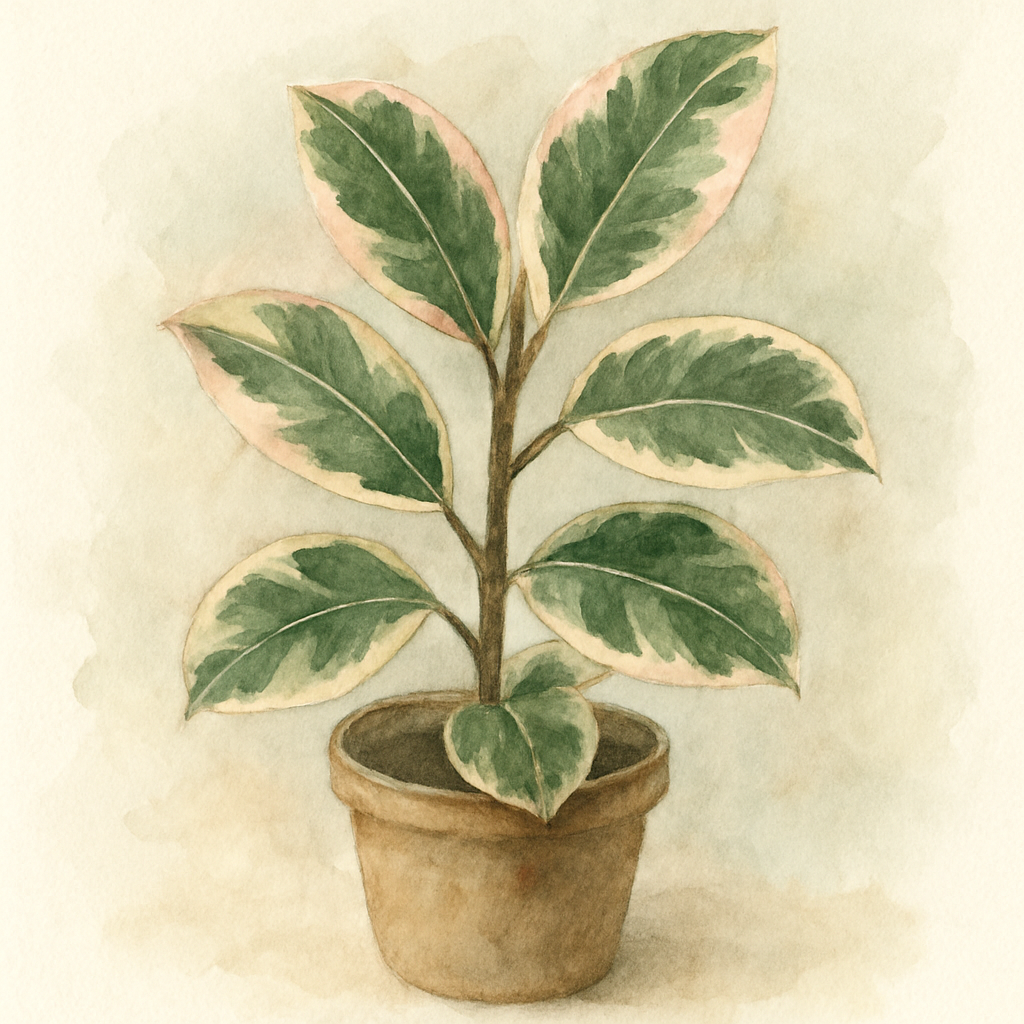 Mini Rubber Plant 'Tineke'