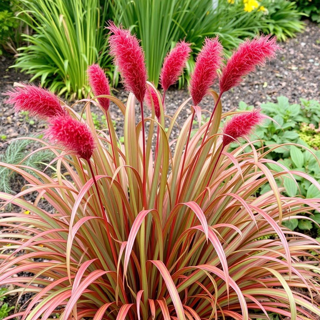 Miscanthus Rotsilber