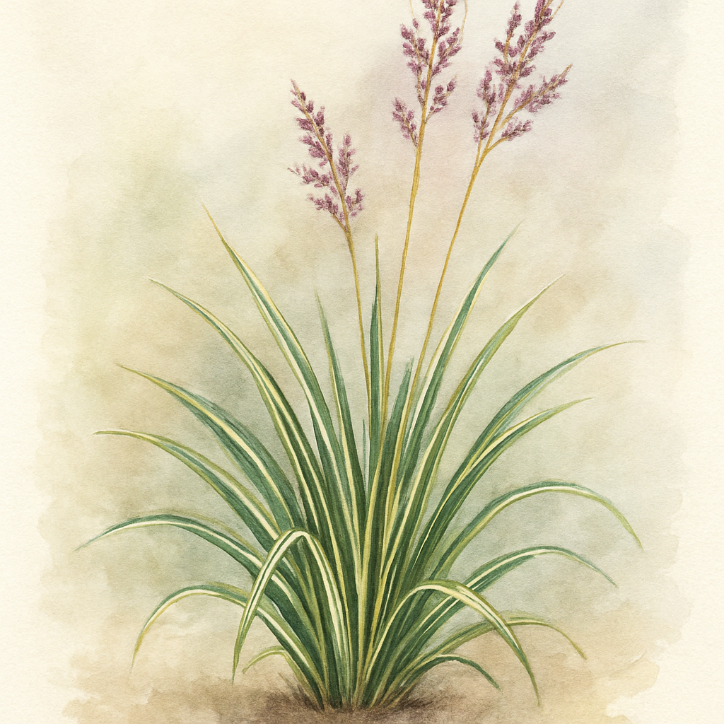 Molinia caerulea subsp. caerulea ‘Variegata’