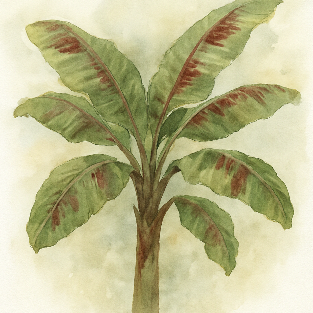 Musa sikkimensis Bengal Tiger (Darjeeling Banana)