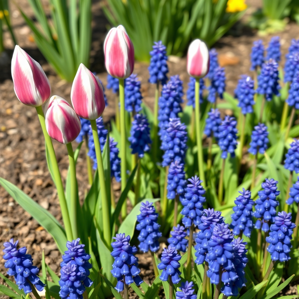 Tulip Muscari – Huis ten Bosch and neglectum