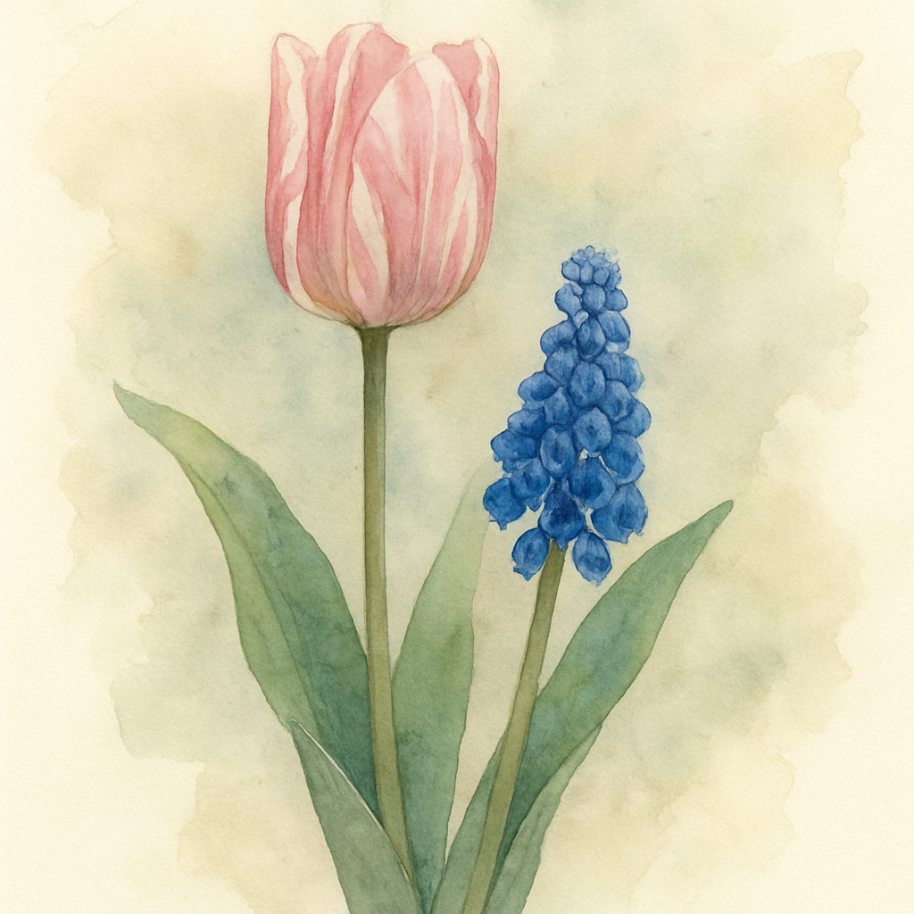 Tulip Muscari – Huis ten Bosch and neglectum