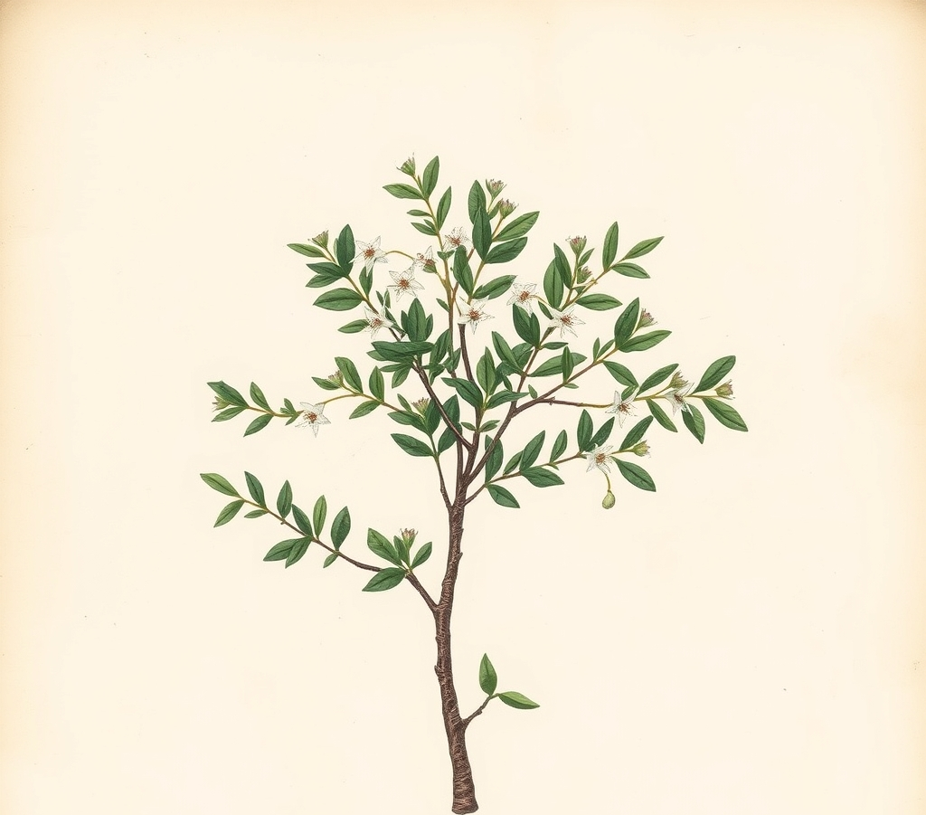 Myrtus communis 'Baetica' Twisted Myrtle, Desert Myrtle