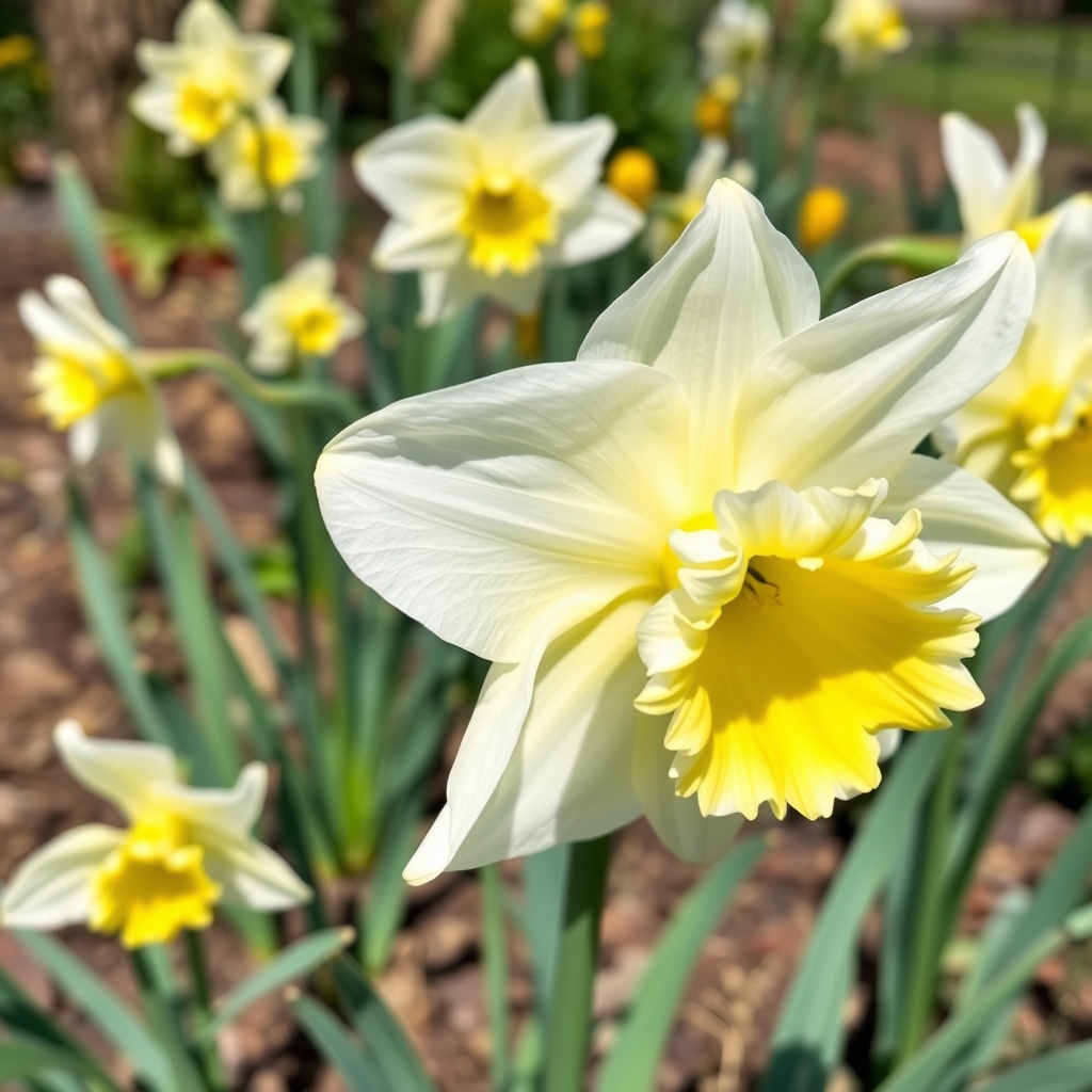 Narcissus (Daffodil) ‘Dream Castle’. Loose, per 10 bulbs.