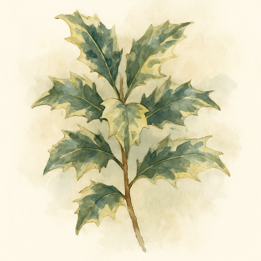 Osmanthus heterophyllus Goshiki Variegated False Holly