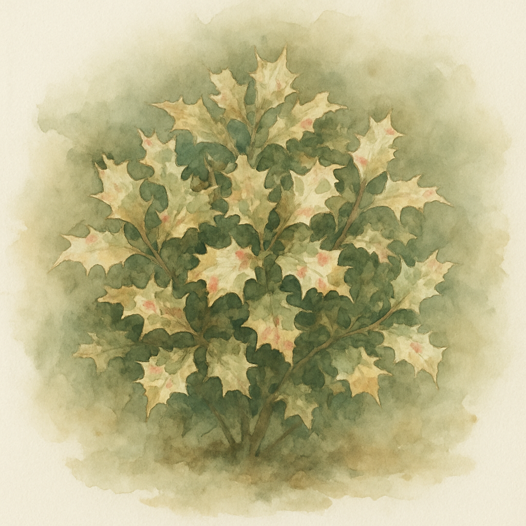 Osmanthus heterophyllus 'Goshiki'