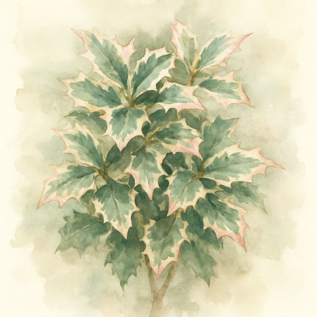 Osmanthus heterophyllus ‘Tricolor’