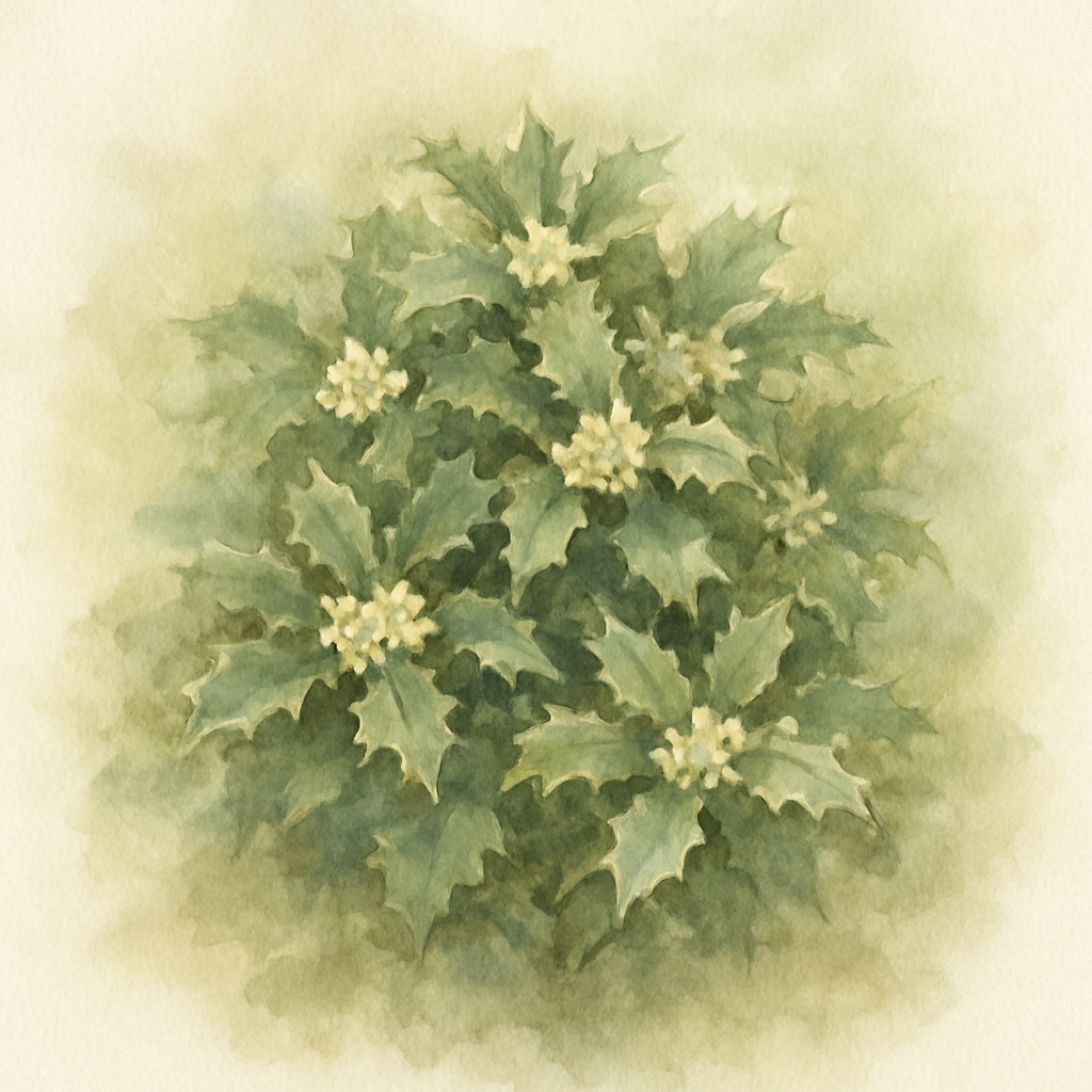 Osmanthus heterophyllus ‘Variegatus’