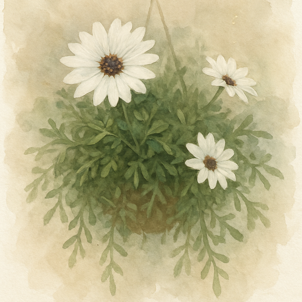 Osteospermum White Basket Plants