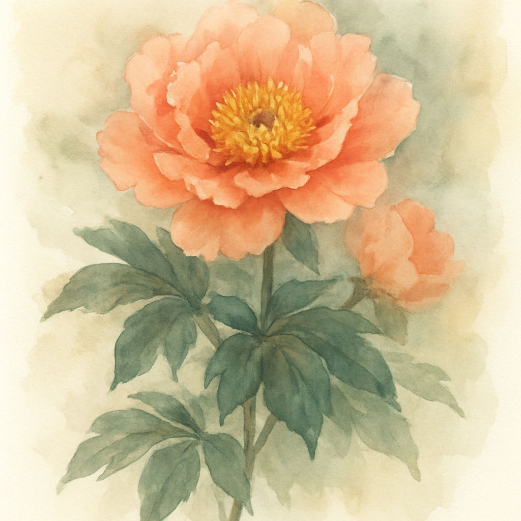 Paeonia 'Apricot Queen'
