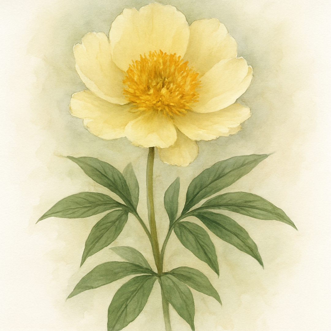 Paeonia 'Claire de Lune'