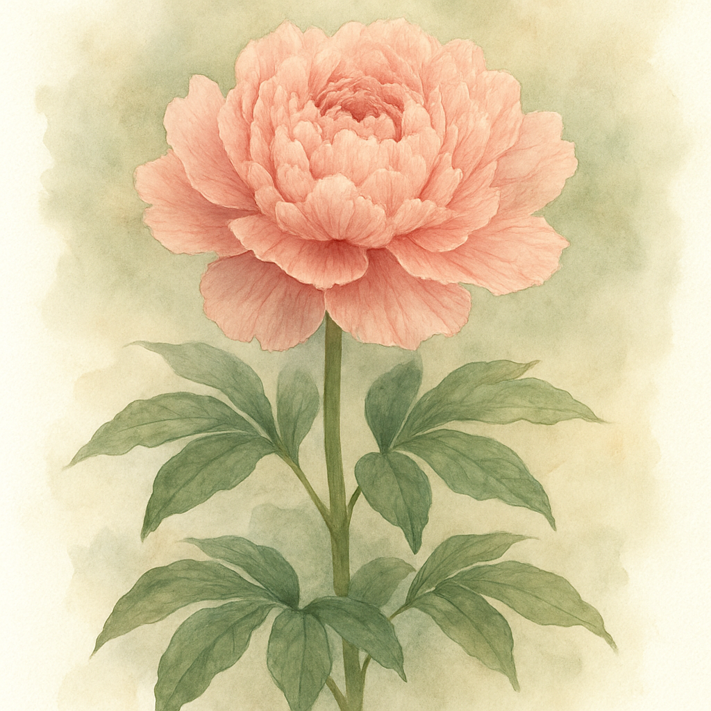 Peony Etched Salmon