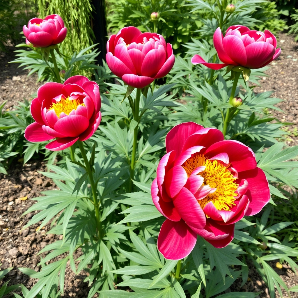 Paeonia lactiflora Bunker Hill