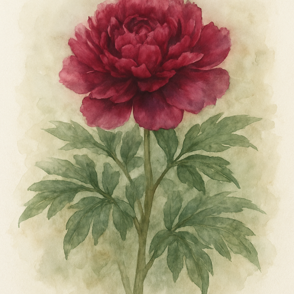 Paeonia lactiflora Bunker Hill