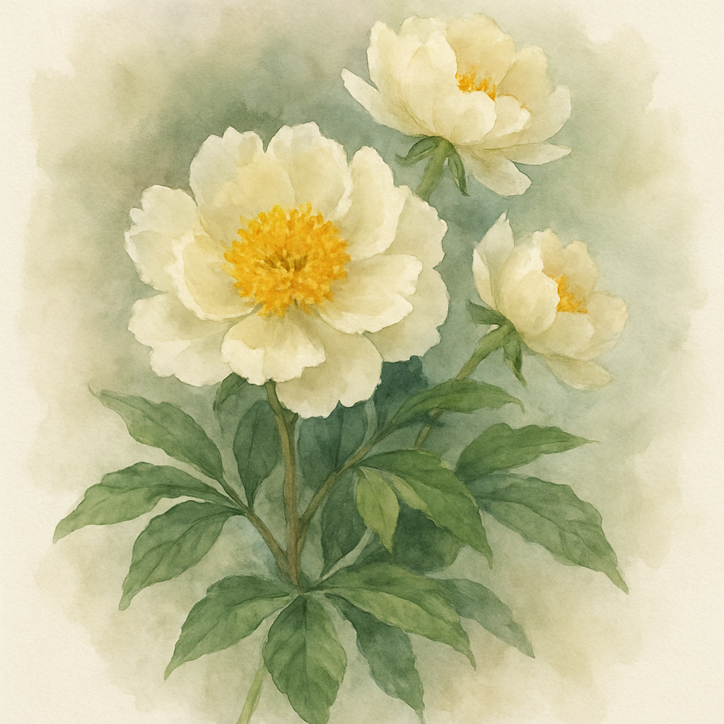 Paeonia lactiflora 'Gold Standard'