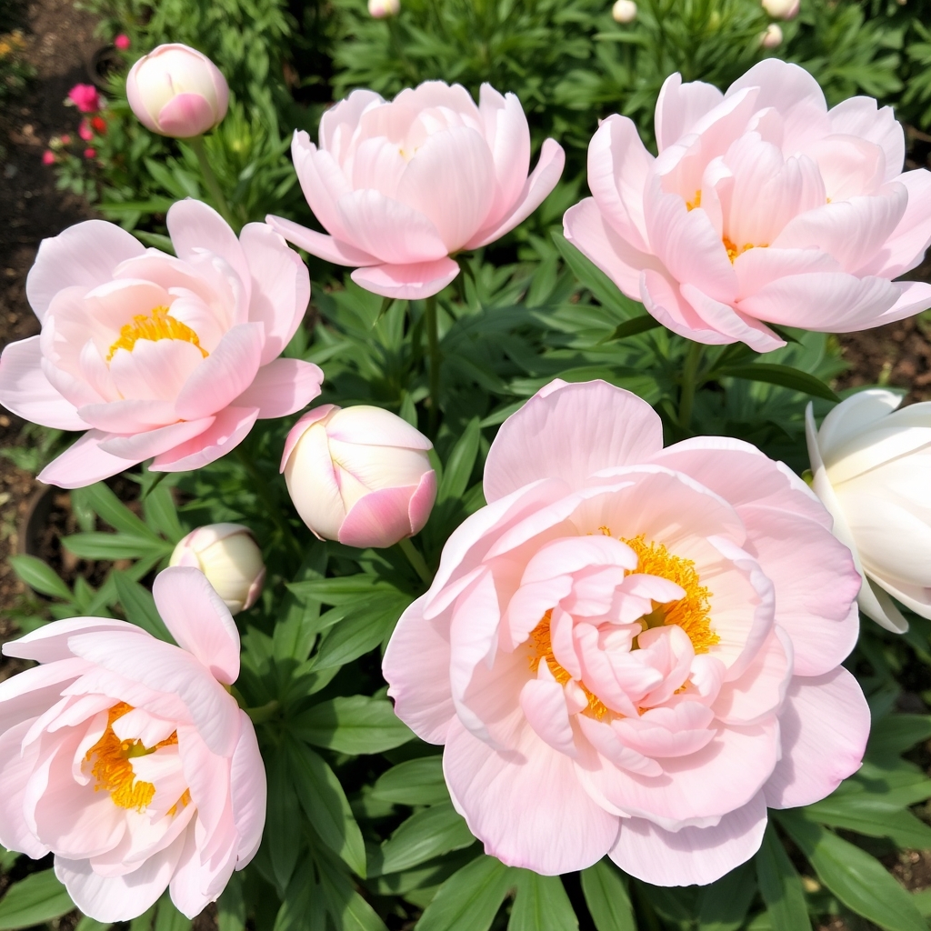 Paeonia lactiflora Shirley Temple