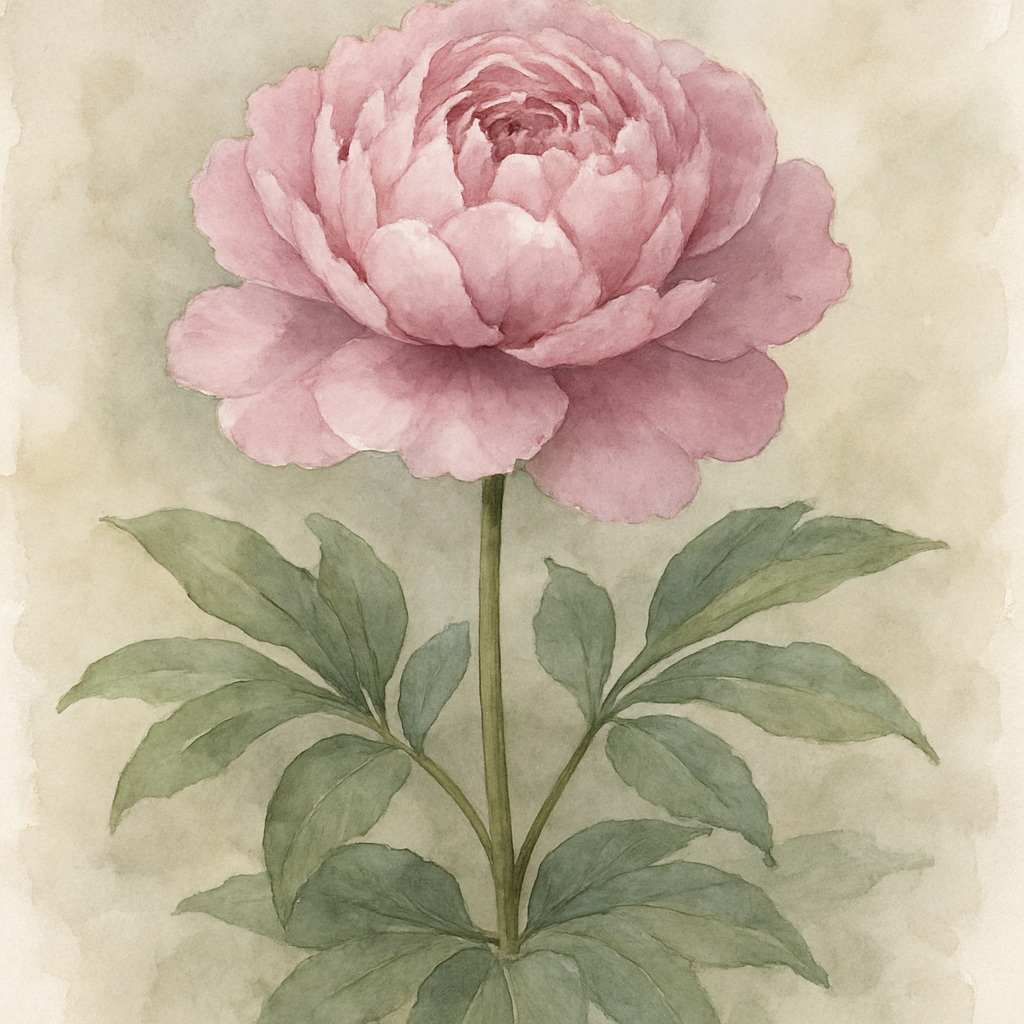 Paeonia lactiflora 'Monsieur Jules Elie'