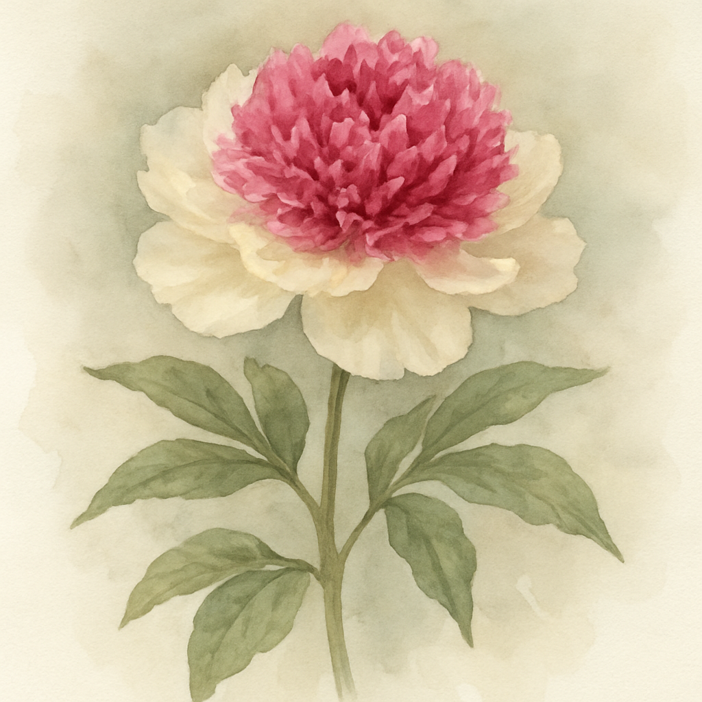 Paeonia lactiflora 'Raspberry Sundae'