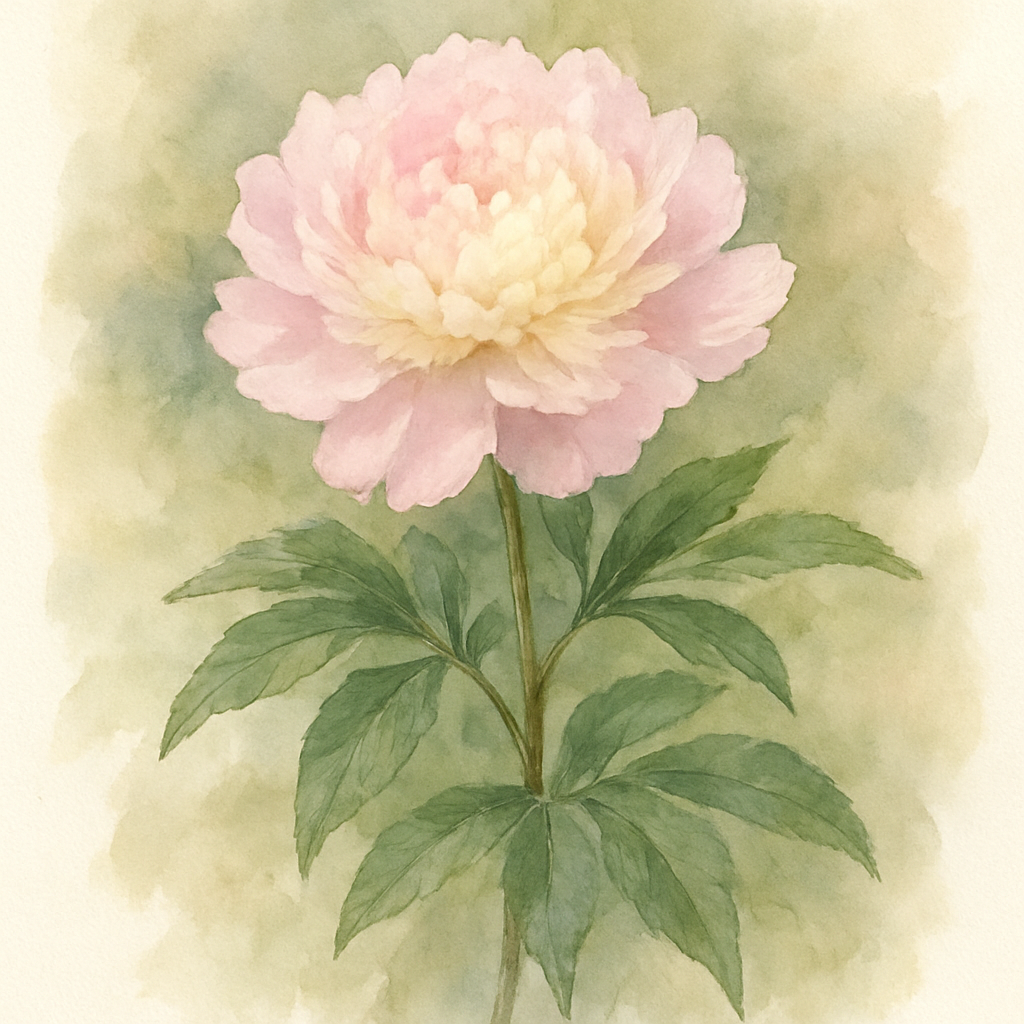 Paeonia lactiflora 'Shirley Temple'