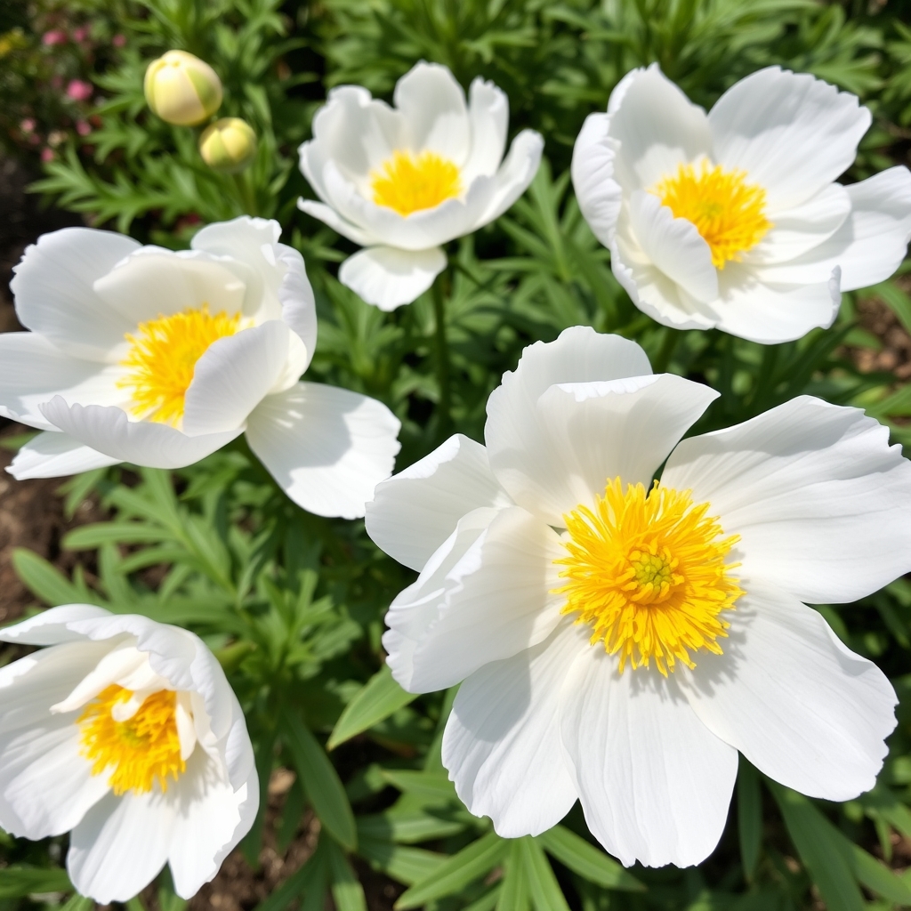 Peony White Wings