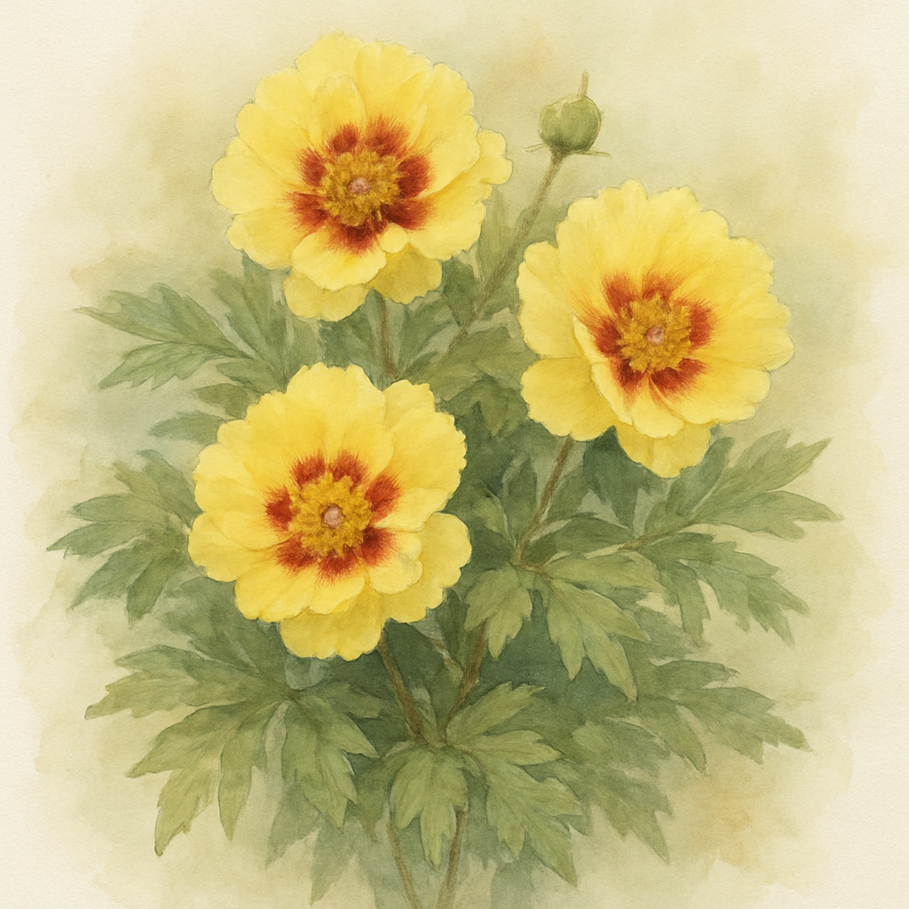 Paeonia 'Yellow Crown'