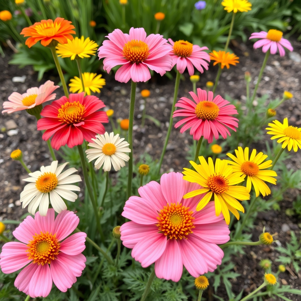 Gaillardia, Heliopsis & Papaver Mix