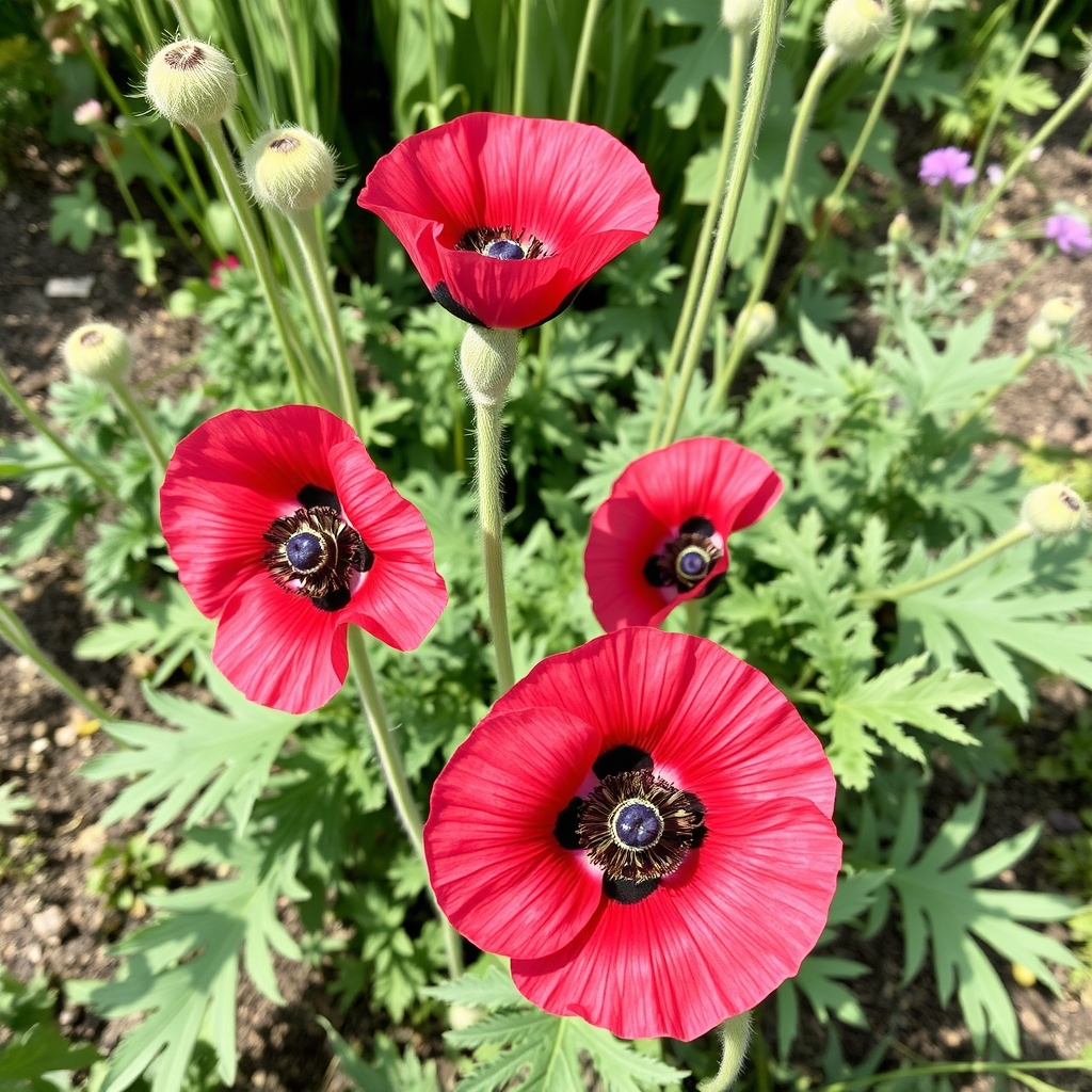 Papaver 'Manhattan'