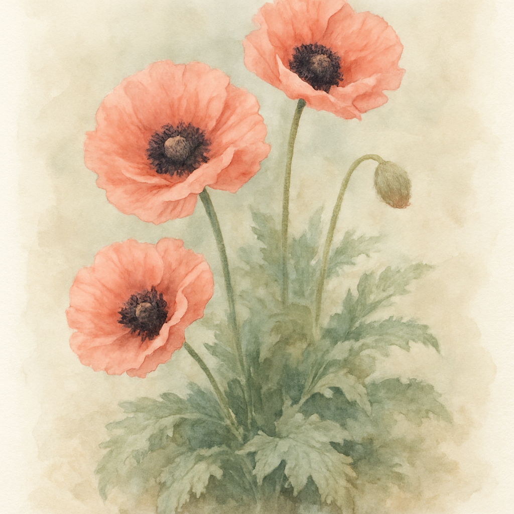 Papaver orientalis 'Beauty Livermere' Plant