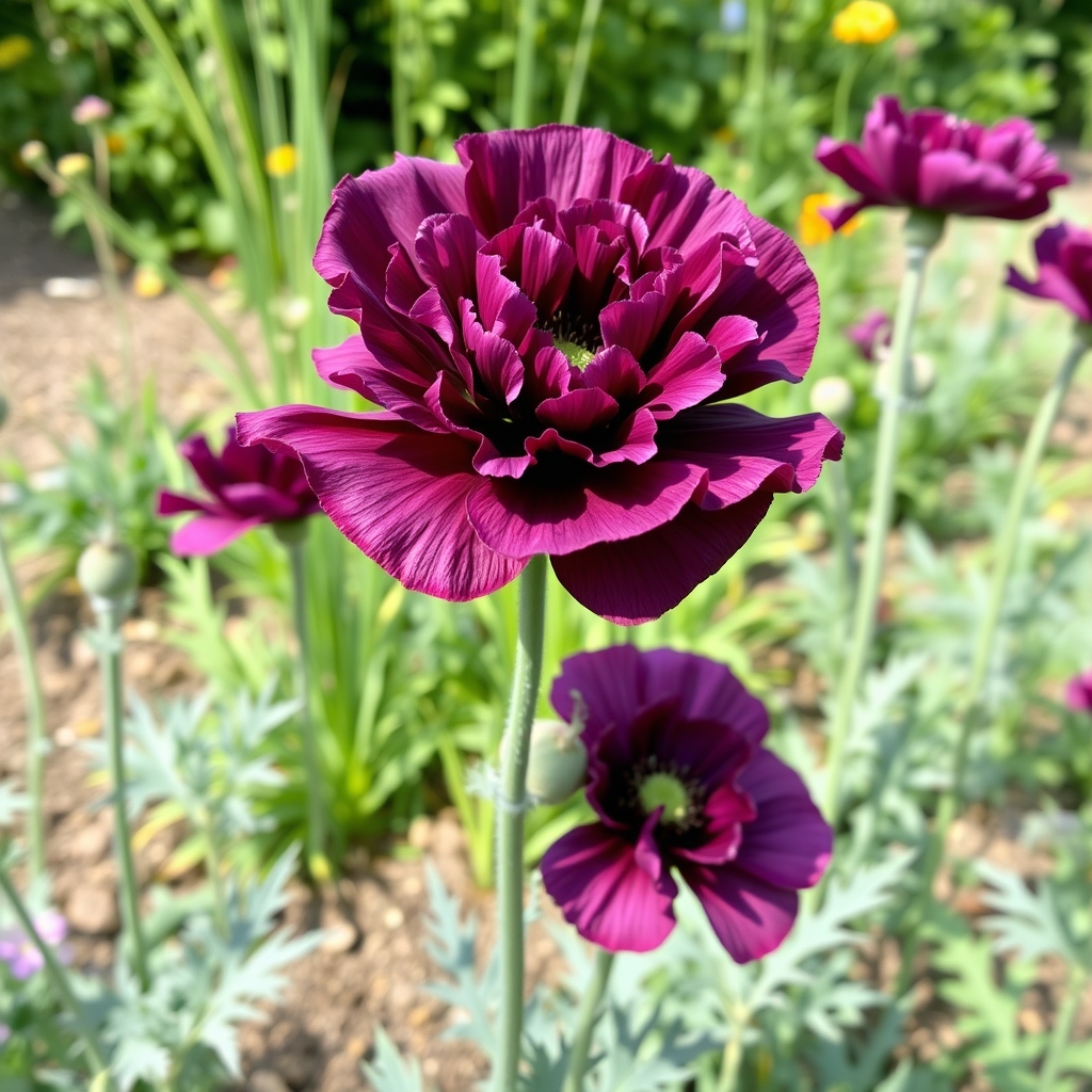 Papaver paeoniflorum 'Jekka's Purple'