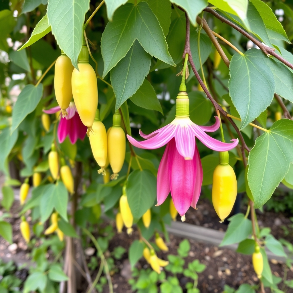 Passiflora tarminiana Banana Passionfruit, Curuba (cut back plant)