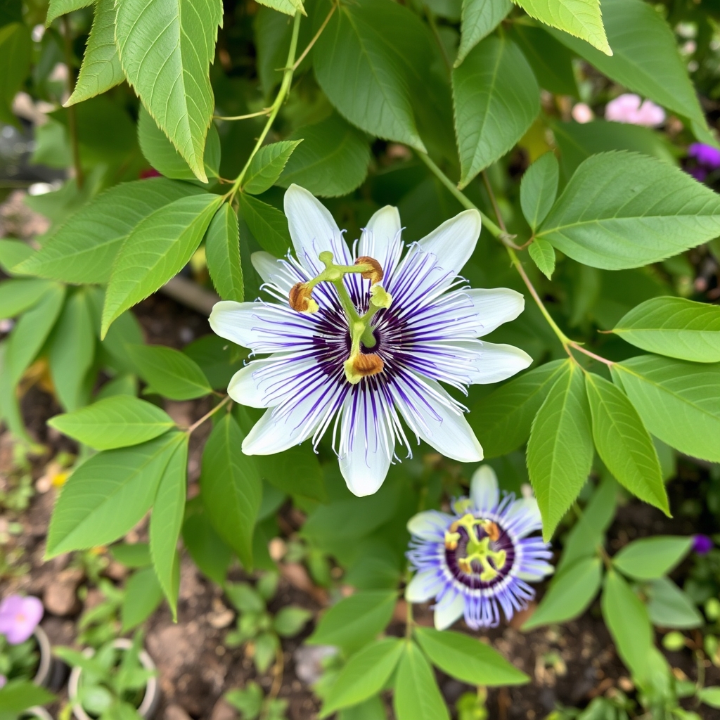 Passion flower Passiflora climbing plants
