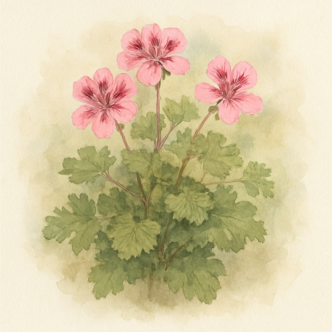 Pelargonium 'Fir Trees Flamingo'