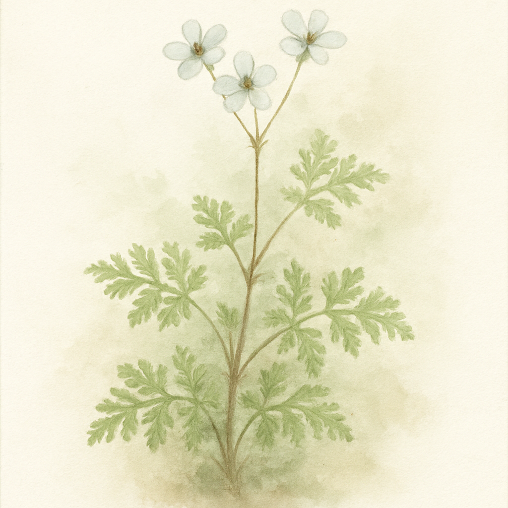 Pelargonium hirtum (White)