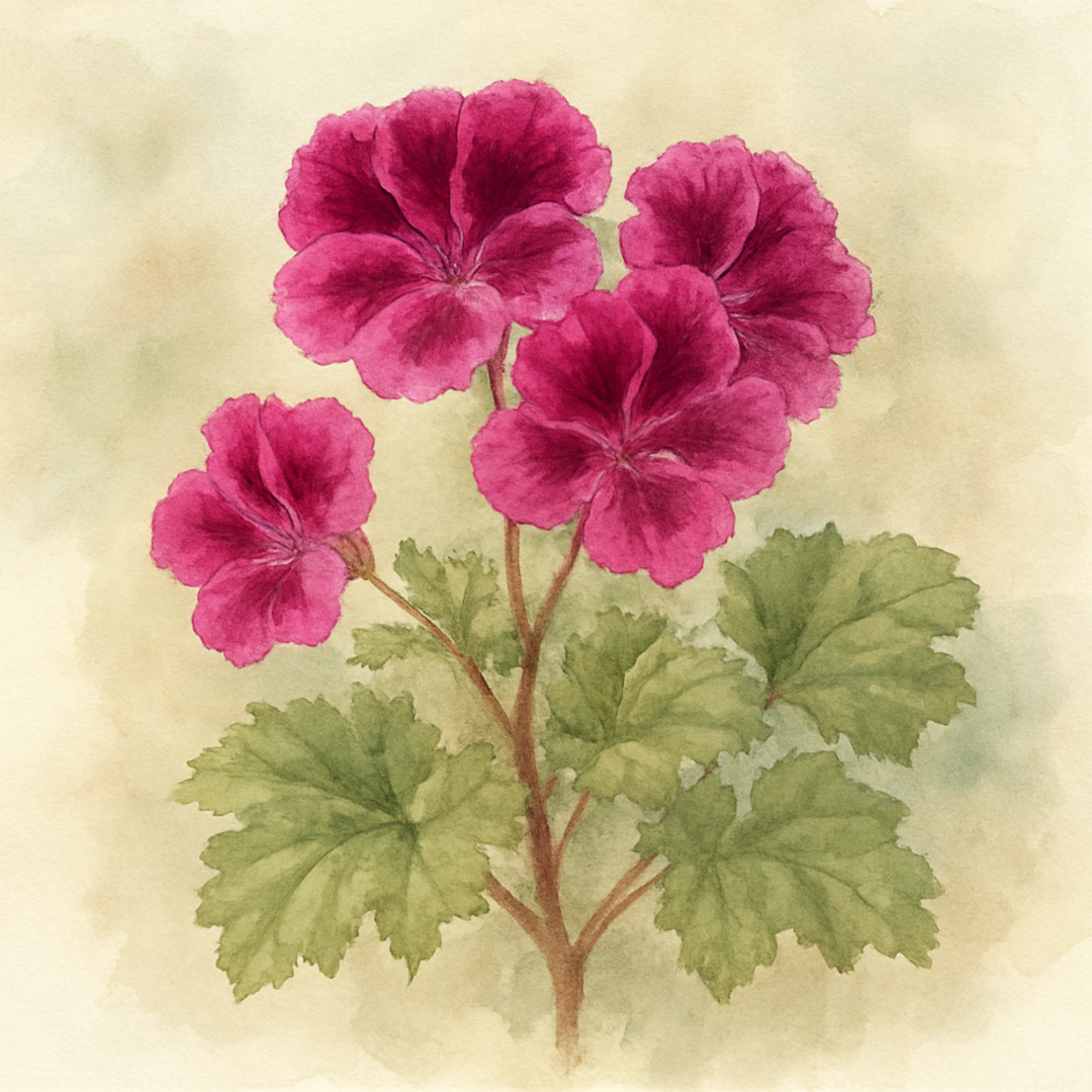 Pelargonium 'Ruffled Velvet'