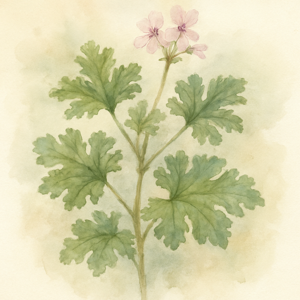 Scented Pelargonium (Geranium) ‘Attar of Roses’