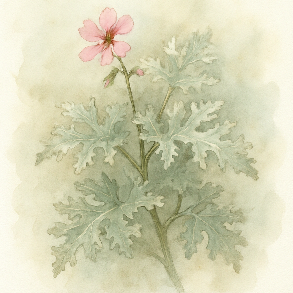 Scented Pelargonium (Geranium) ‘Grey Lady Plymouth’