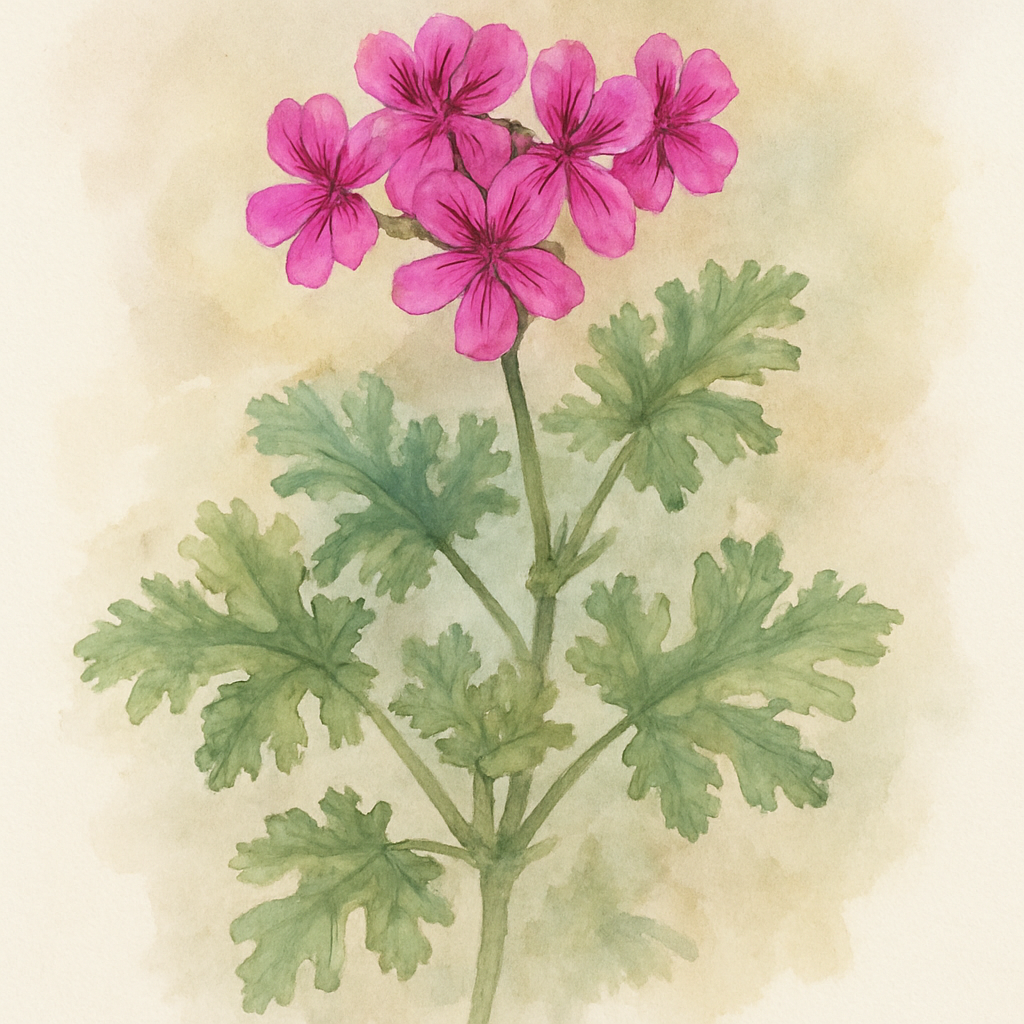 Scented Pelargonium (Geranium) ‘Lara Jester’