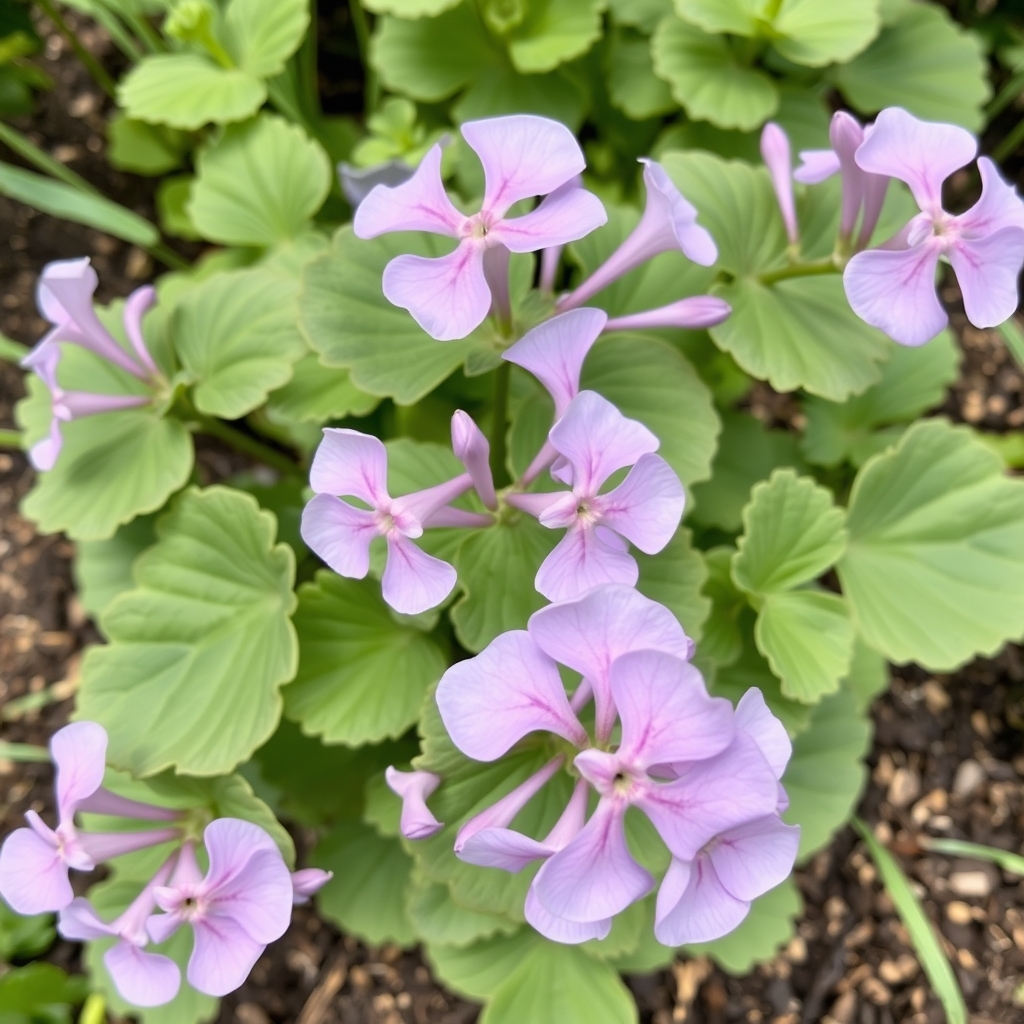 Scented Pelargonium (Geranium) ‘Lavender Lad’